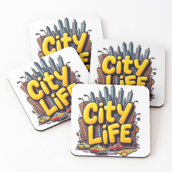 Item preview, Vibrant City Life Urban Comic Style Typography designed and sold by Serjames.