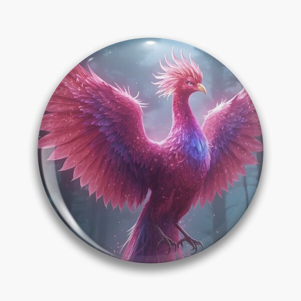 Item preview, Pink Phoenix Enchanted Forest, Mythical Creature, Fantasy Animal designed and sold by The Dream Lab.