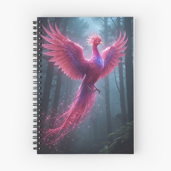 Item preview, Pink Phoenix Enchanted Forest, Mythical Creature, Fantasy Animal designed and sold by The Dream Lab.