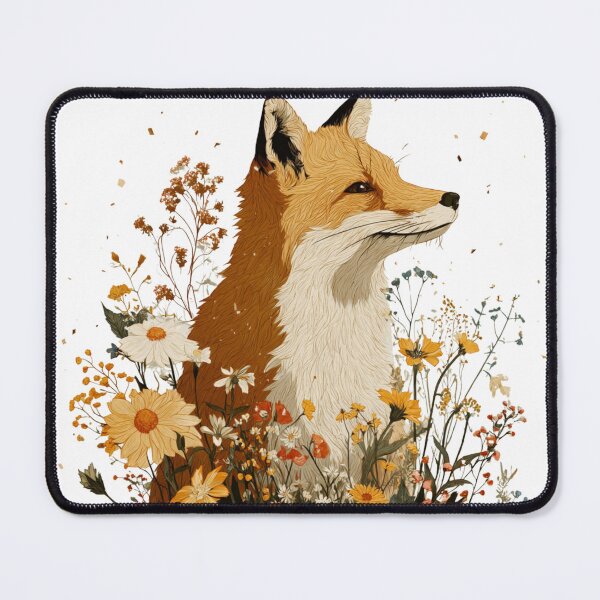 Item preview, Fox and Flowers designed and sold by NicolasGlowArt.