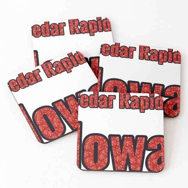 Item preview, Cedar Rapids Iowa City Name With Red Rhinestone designed and sold by TheIconSmith.