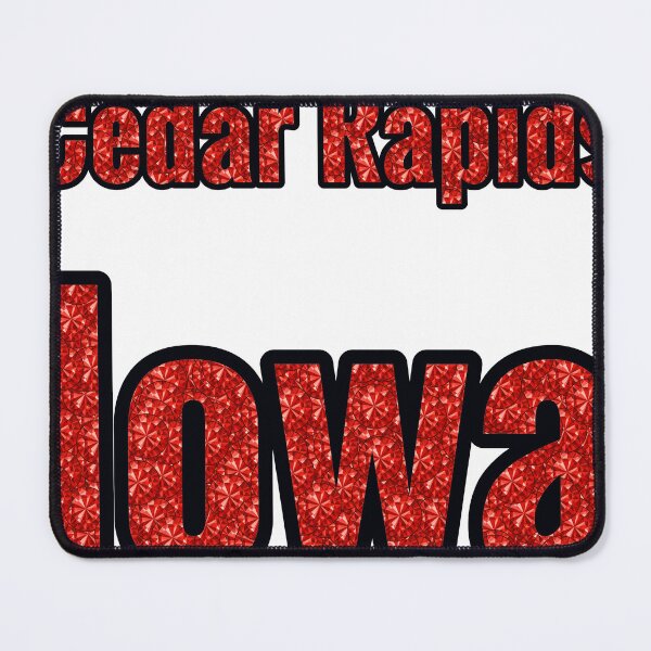 Item preview, Cedar Rapids Iowa City Name With Red Rhinestone designed and sold by TheIconSmith.