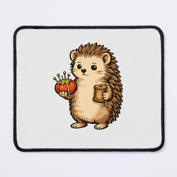 Item preview, Hedgehog Sewing with Tomato Pincushion designed and sold by Ombrya.