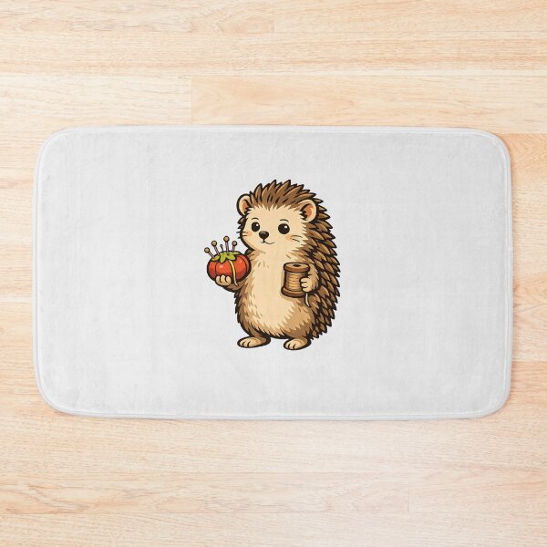Item preview, Hedgehog Sewing with Tomato Pincushion designed and sold by Ombrya.