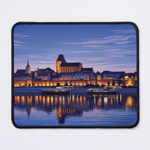 Item preview, Poland - Toruń Old Town Skyline at Night designed and sold by darekkocurek.