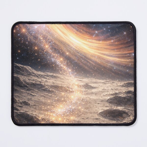 Item preview, Stardust Cascade Across the Lunar Horizon designed and sold by ImaginingNebulae.