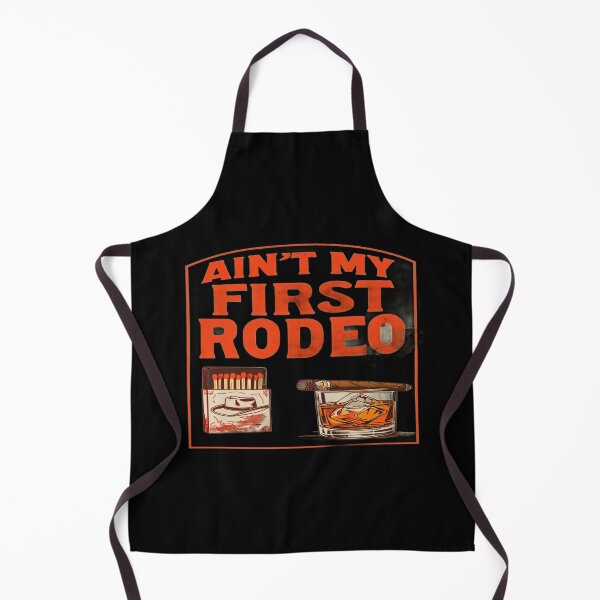 Item preview, “Ain’t My First Rodeo” Western Art – Vintage Matchbox, Whiskey & Cigar Cowboy‑Style Illustration designed and sold by Bright Nest Studio.