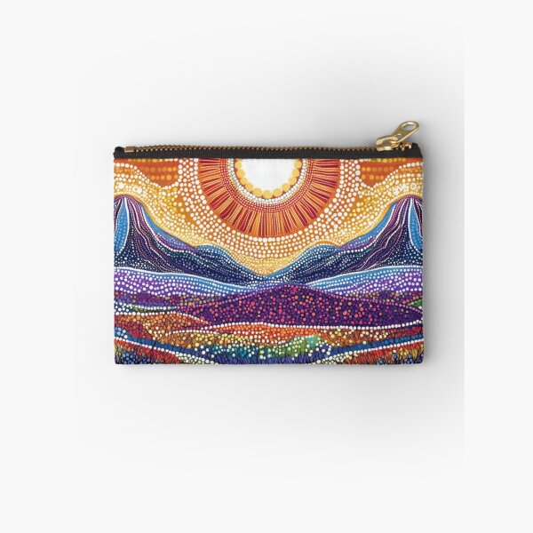Item preview, Aboriginal Inspired Dot Art - Australian Mountains and Sun designed and sold by GrinGalore.