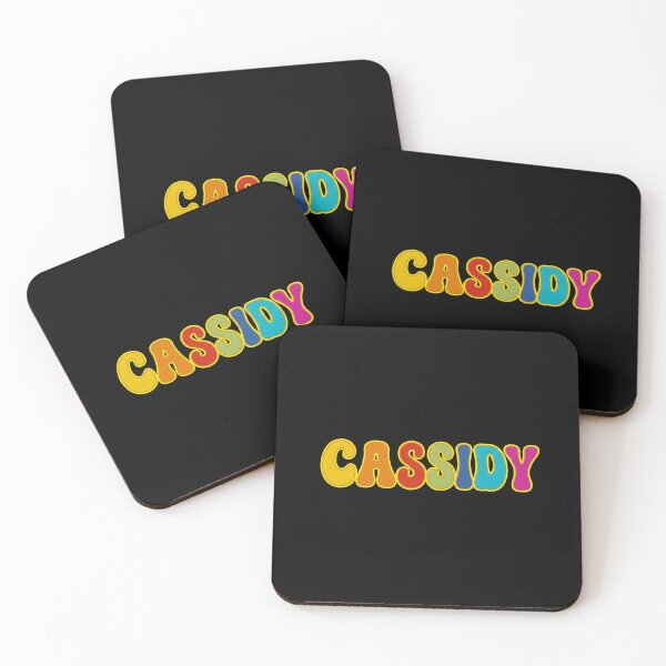 Item preview, ❤️ Cassidy Personalized Name Wavy Retro Shirt, Coffee Mug, Sticker Gift designed and sold by HelixPedia.