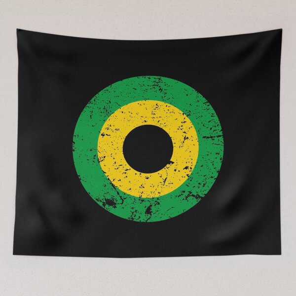 Item preview, Jamaica Roundel / Insignia - Worn / Eroded / Aged / Grunge (Large) designed and sold by STUDIO-72.