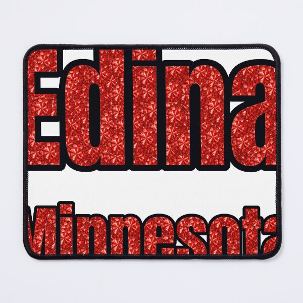 Item preview, Edina Minnesota City Name With Red Rhinestone designed and sold by TheIconSmith.