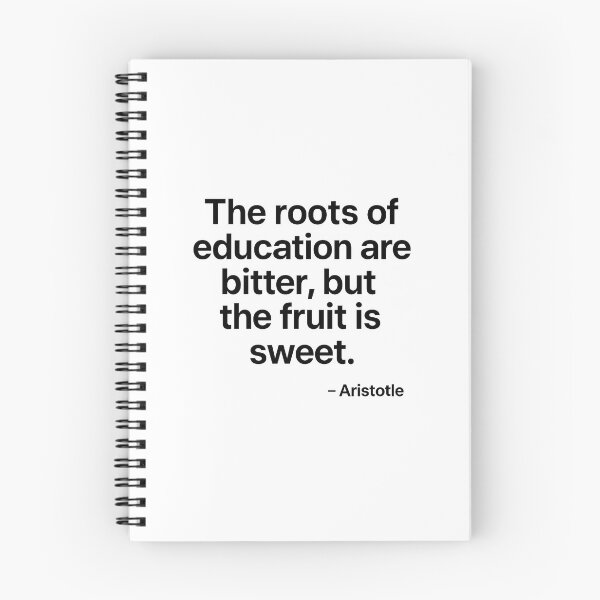 Item preview, Roots of Education Are Bitter Fruit Is Sweet Aristotle Philosophy Quote (Black Font) designed and sold by TshirtsLabs.