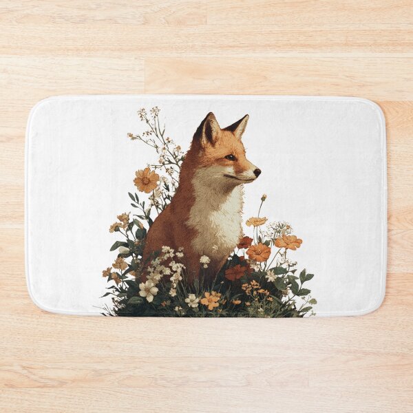 Item preview, Flowers with Fox designed and sold by NicolasGlowArt.