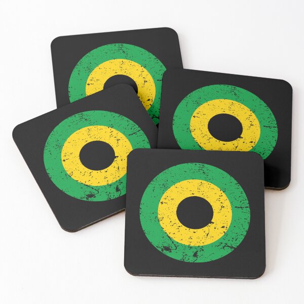 Item preview, Jamaica Roundel / Insignia - Worn / Eroded / Aged / Grunge (Small) designed and sold by STUDIO-72.
