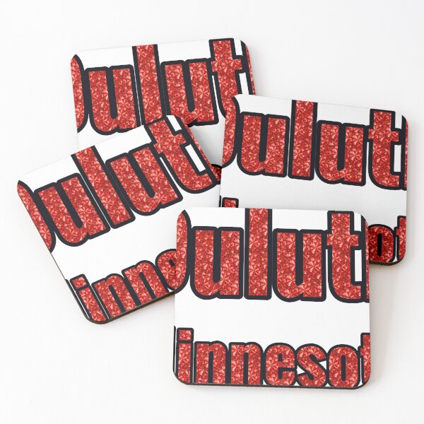 Item preview, Duluth Minnesota City Name With Red Rhinestone designed and sold by TheIconSmith.