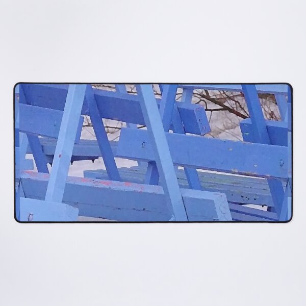 Item preview, Blue beach benches designed and sold by Bluesrose.
