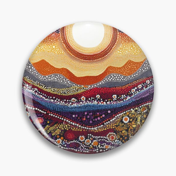Item preview, Aboriginal Inspired Dot Art - Nature's Wildflowers designed and sold by GrinGalore.