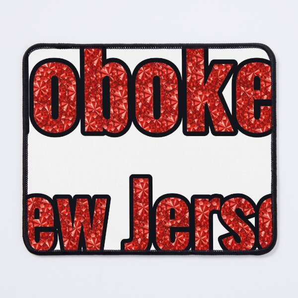 Item preview, Hoboken New Jersey City Name With Red Rhinestone designed and sold by TheIconSmith.
