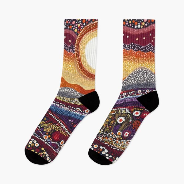 Item preview, Aboriginal Inspired Dot Art - Nature's Wildflowers designed and sold by GrinGalore.