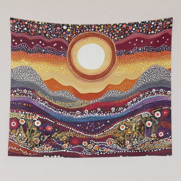 Item preview, Aboriginal Inspired Dot Art - Nature's Wildflowers designed and sold by GrinGalore.
