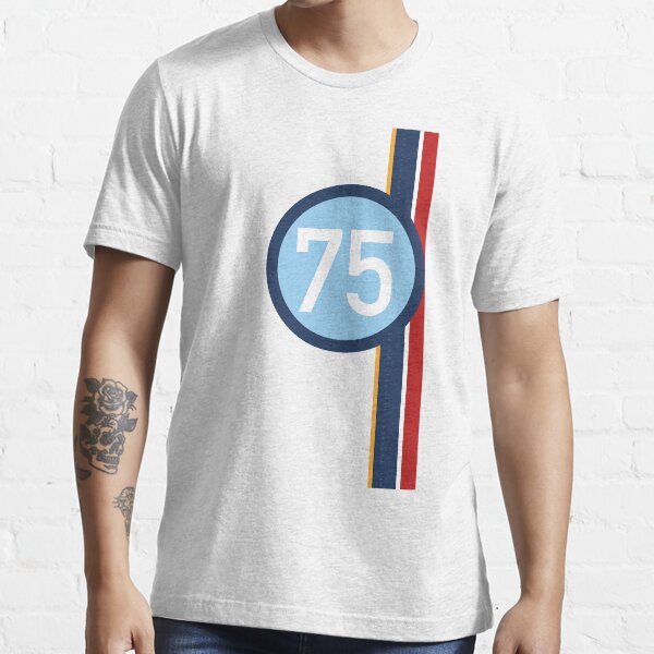 '75' Racing number with RAF roundel colour stripes Essential T-Shirt