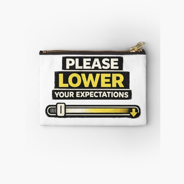 Item preview, Please Lower Your Expectations – Funny Sarcastic Slider Shirt designed and sold by MoodMinistry.