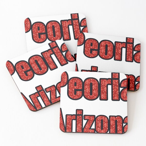 Item preview, Peoria Arizona City Name With Red Rhinestone designed and sold by TheIconSmith.