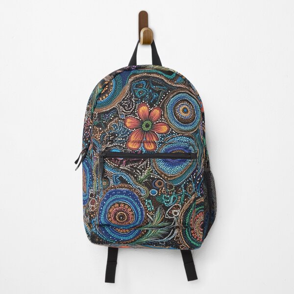 Item preview, Aboriginal Inspired Dot Art - Floral Fauna Abstract designed and sold by GrinGalore.