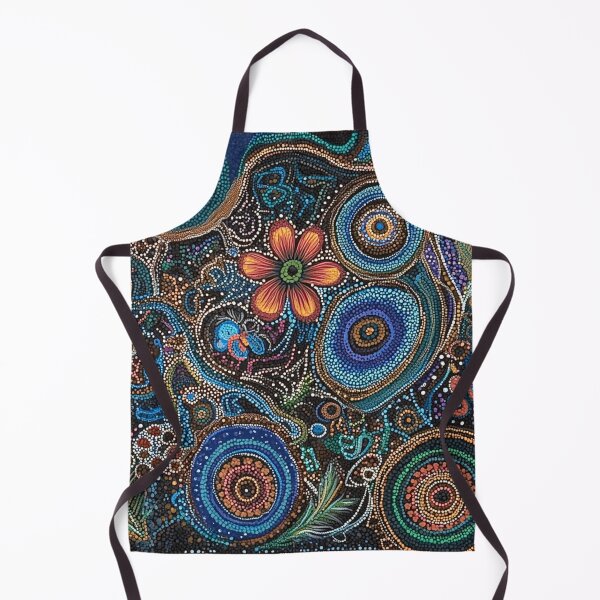 Item preview, Aboriginal Inspired Dot Art - Floral Fauna Abstract designed and sold by GrinGalore.
