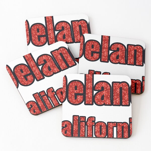 Item preview, Delano California City Name With Red Rhinestone designed and sold by TheIconSmith.