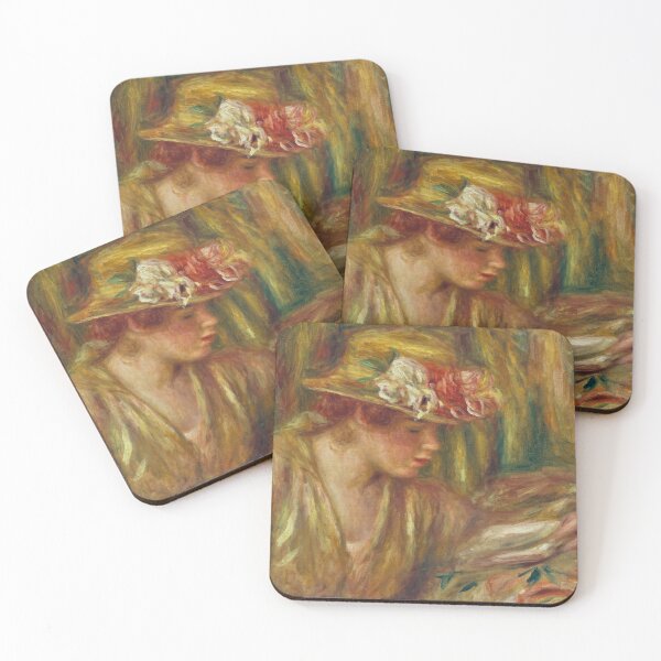 Item preview, Buste De Femme Andree En Chapeau by Pierre-Auguste Renoir: Fine Art Poster designed and sold by artofuniverse.