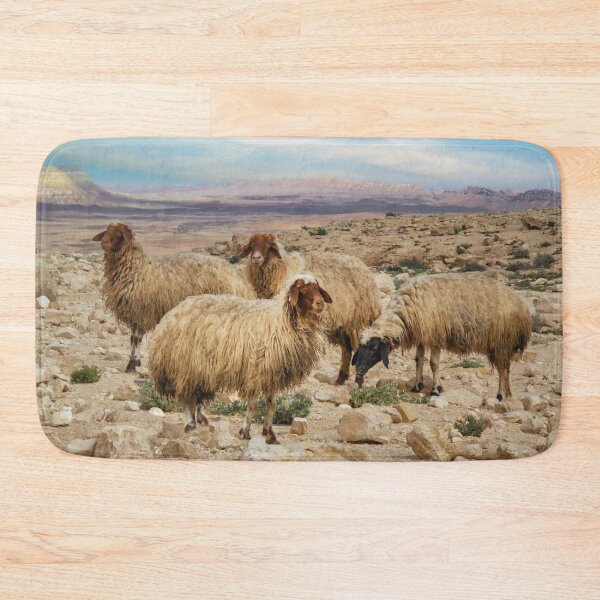 Item preview, Israel, Mitzpe Ramon. Ovejas en el cráter Ramon. designed and sold by UltraQuirky.
