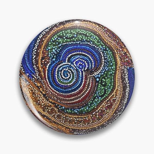 Item preview, Aboriginal Inspired Dot Art - Flower Island designed and sold by GrinGalore.