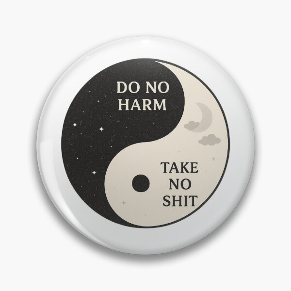 Item preview, Modern Ying Yang Balance and Boundaries Art designed and sold by Siriusvibes.