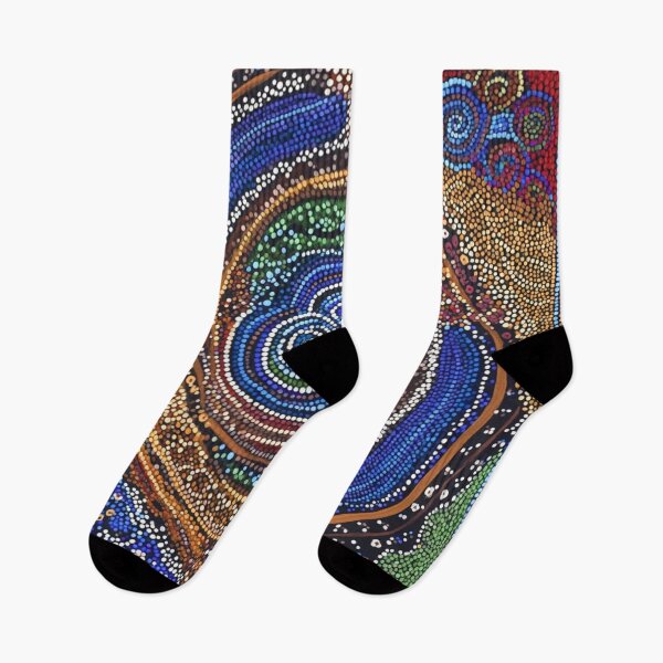 Item preview, Aboriginal Inspired Dot Art - Flower Island designed and sold by GrinGalore.