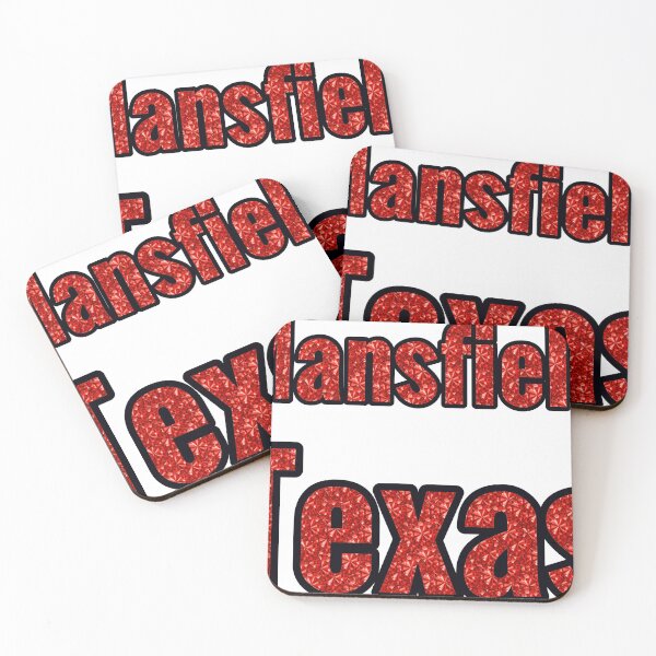 Item preview, Mansfield Texas City Name With Red Rhinestone designed and sold by TheIconSmith.