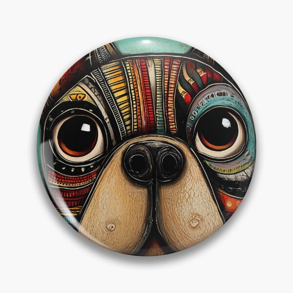 Item preview, Colorful French Bulldog Portrait designed and sold by lautir.