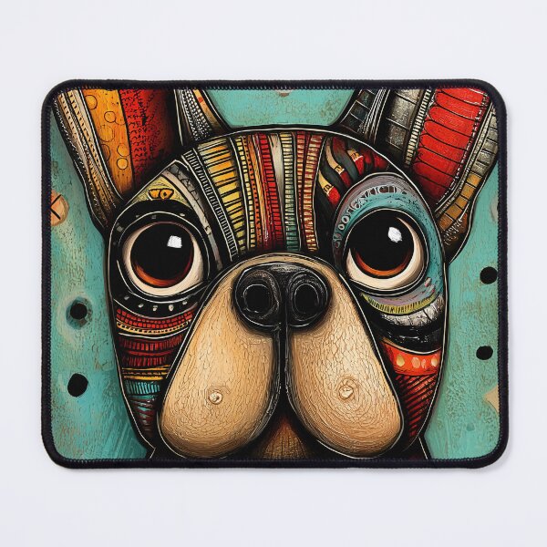 Item preview, Colorful French Bulldog Portrait designed and sold by lautir.
