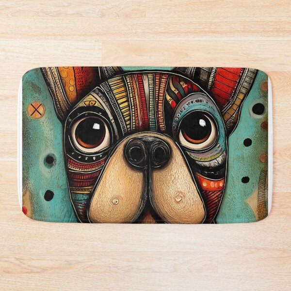 Item preview, Colorful French Bulldog Portrait designed and sold by lautir.