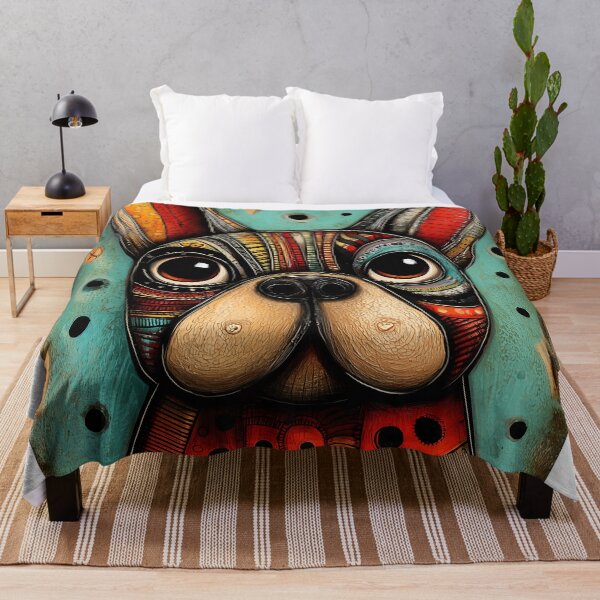 Item preview, Colorful French Bulldog Portrait designed and sold by lautir.