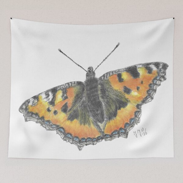 Item preview, Butterfly, Small Tortoiseshell designed and sold by AquarelJanine.