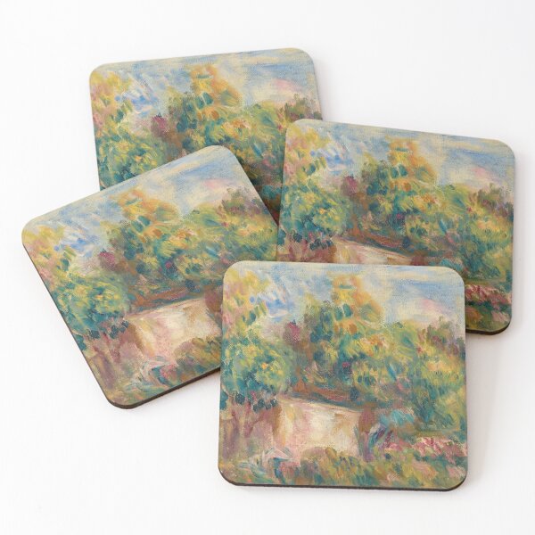 Item preview, Cabanon Pres Des Colettes by Pierre-Auguste Renoir: Lush Impressionist Garden Poster designed and sold by artofuniverse.