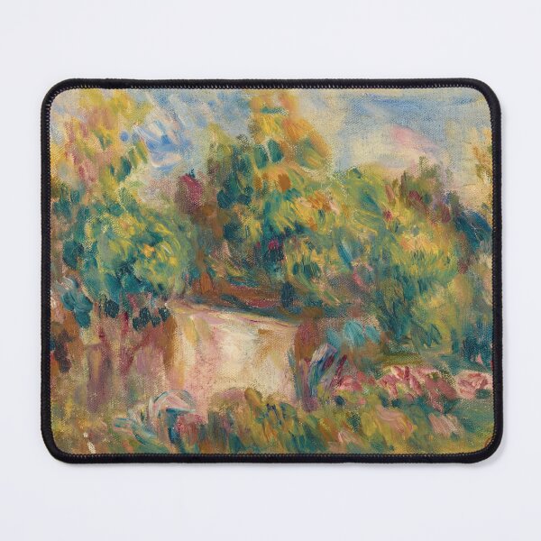 Item preview, Cabanon Pres Des Colettes by Pierre-Auguste Renoir: Lush Impressionist Garden Poster designed and sold by artofuniverse.