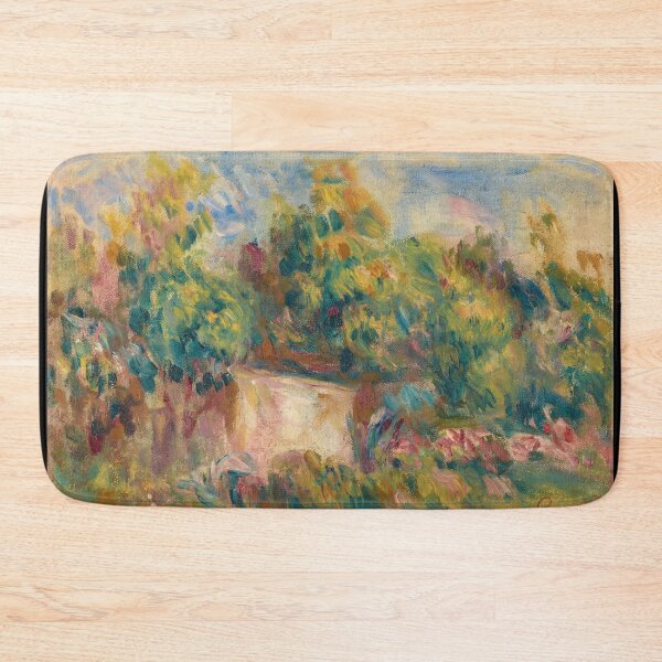 Item preview, Cabanon Pres Des Colettes by Pierre-Auguste Renoir: Lush Impressionist Garden Poster designed and sold by artofuniverse.