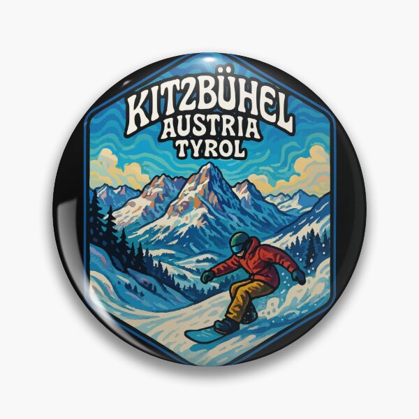 Item preview, Kitzbuhel Austria Snowboard Travel designed and sold by TomFrontierArt.