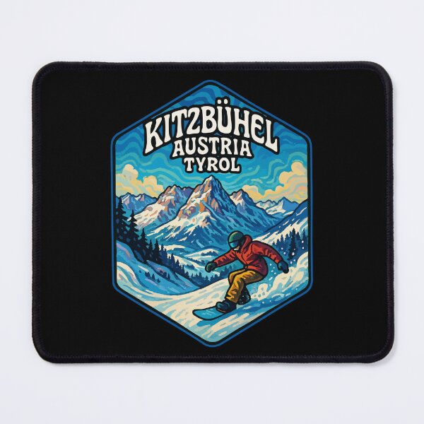 Item preview, Kitzbuhel Austria Snowboard Travel designed and sold by TomFrontierArt.