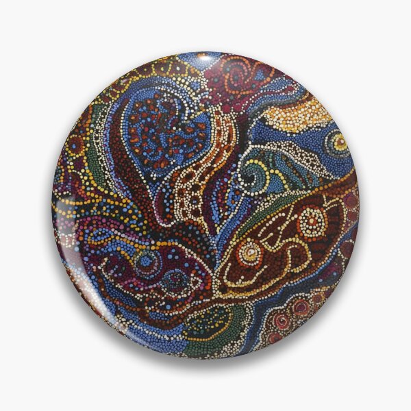 Item preview, Aboriginal Inspired Dot Art - Australian Floral designed and sold by GrinGalore.
