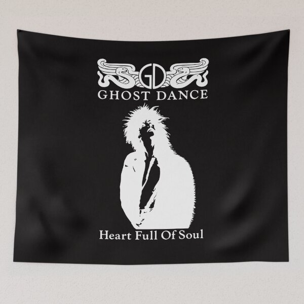 Item preview, Classic British goth rock band Ghost dance Heart full of soul single cover designed and sold by bluefrog.