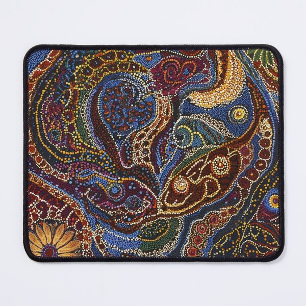 Item preview, Aboriginal Inspired Dot Art - Australian Floral designed and sold by GrinGalore.