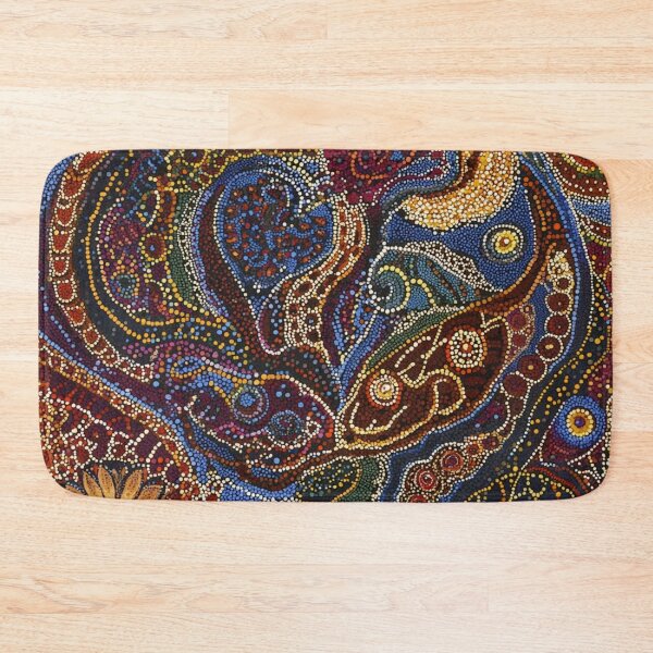 Item preview, Aboriginal Inspired Dot Art - Australian Floral designed and sold by GrinGalore.